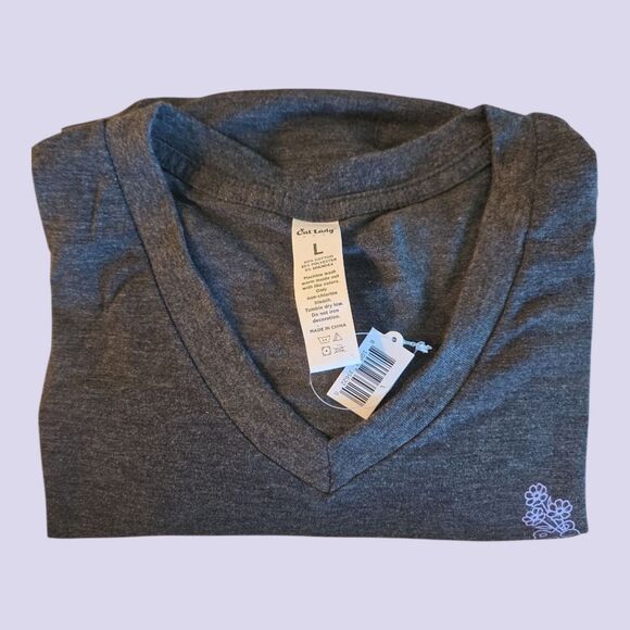 CAT LADY Paw Of Power Tee UNISEX LARGE NWT - Picture 3 of 3